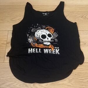 Orangetheory Black and Orange Tank Top